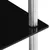 Produktbild 4 för Hylla 5 hyllplan svart 40x40x130 cm härdat glas