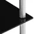 Produktbild 4 för Hylla 6 hyllplan svart 40x40x160 cm härdat glas