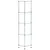 Produktbild 2 för Hylla 5 hyllplan transparent 30x30x130 cm härdat glas