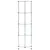 Produktbild 3 för Hylla 5 hyllplan transparent 30x30x130 cm härdat glas