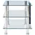 Produktbild 3 för TV-bänk transparent 150x40x40 cm härdat glas