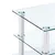 Produktbild 5 för TV-bänk transparent 150x40x40 cm härdat glas