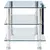 Produktbild 3 för TV-bänk transparent 120x40x40 cm härdat glas
