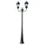Produktbild 2 för Trädgårdslampa 2 armar 230 cm mörkgrön/svart aluminium