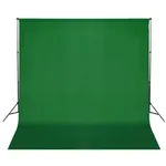 Stativ och fotobakgrund 600x300 cm grön