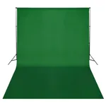 Stativ och fotobakgrund 500 x 300 cm grön
