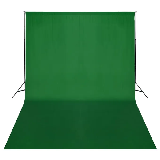 Stativ och fotobakgrund 500 x 300 cm grön