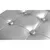 Produktbild 4 för Fåtölj med fotpall silver konstläder