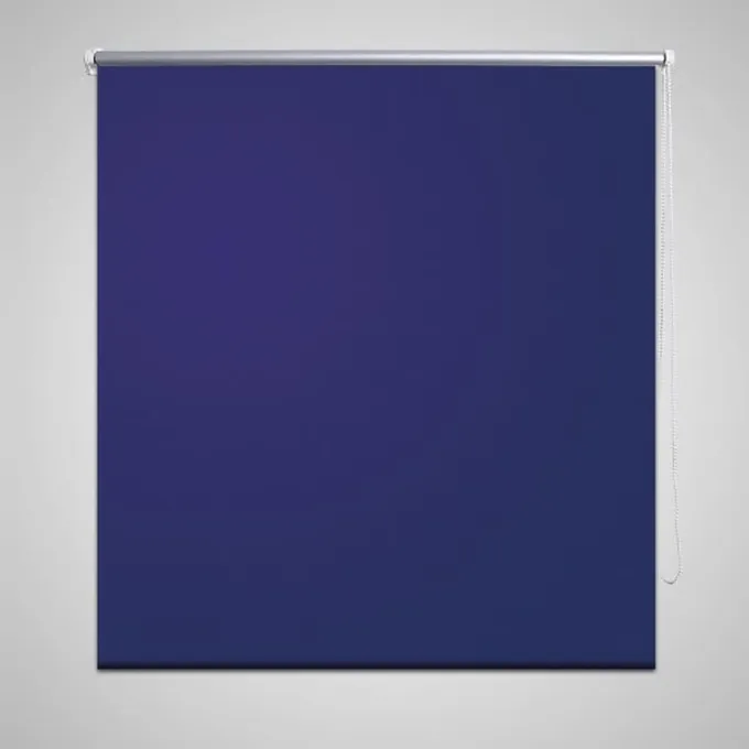 Rullgardin marinblå 80 x 175 cm mörkläggande