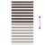 Produktbild 6 för Rullgardin randig brun 120 x 230 cm transparent