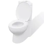 Keramisk toalettstol i hörnmodell vit
