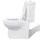 Keramisk toalettstol i hörnmodell vit