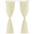 Produktbild 2 för Genomskinlig gardin 140 x 225 cm 2-pack Creme
