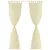 Produktbild 2 för Genomskinlig gardin 140 x 245 cm 2-pack Creme