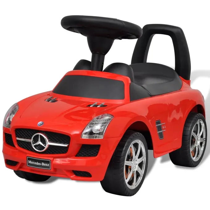Röd Mercedes Benz trampbil