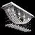 Produktbild 4 för Taklampa med glittrande glaskristaller vit 8 x G9 29 cm