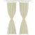 Produktbild 2 för 2-pack gardiner med öglor i gräddvit microsatin 140 x 245 cm