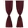 Mörkläggningsgardiner 2 st dubbla lager 140 x 245 cm vinröd 
