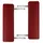 Röd hopfällbar 3-sektions massagebänk med aluminium ram