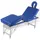 Hopfällbar massagebänk med 4 sektioner aluminium blå