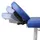 Hopfällbar massagebänk med 4 sektioner aluminium blå