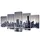 Uppsättning väggbonader på duk: New York Skyline 100 x 50 cm