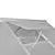 Produktbild 6 för Växthus i förstärkt aluminium med basram 7,55 m²