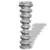 Produktbild 2 för Flätverksstängsel galvaniserat stål 15x1,25 m silver
