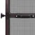 Produktbild 6 för Insektsnät med gångjärn för dörrar 100 x 215 cm brun
