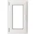 Produktbild 5 för Treglasfönster PVC Dreh-kipp handtag på höger sida 600 x 1000 mm