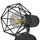 Taklampa industri-design spotlights 2 st LED-glödlampor svart