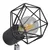 Produktbild 5 för Taklampa industri-design spotlights med 4 LED-glödlampor svart