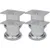 Produktbild för Runda soffben i krom 4 st 60 mm