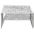 Produktbild 3 för Soffbord geometrisk design aluminium silver 