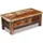 Soffbord med lådor massivt återvunnet trä 90x45x35 cm