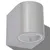 Produktbild 4 för Utomhusvägglampa LED 2 st rund nedåt