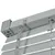 Produktbild 3 för Persienner aluminium 140x220 cm silver