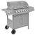 Produktbild 3 för Gasolgrill 6+1 kokzoner silver
