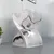 Produktbild 2 för Pall/sidobord vriden form aluminium silver