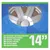 Produktbild 2 för ProPlus Navkapslar Cosmos silver 14" 4 st
