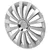 Produktbild 2 för ProPlus Navkapslar Meridian silver 16" 4 st