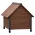 Produktbild 2 för @Pet Hundkoja med plastklaffar Rustique brun 88x78x80 cm