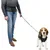 Produktbild 3 för Pets Collection Hundkoppel med midjebälte L svart