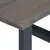 Produktbild 5 för Soffbord med levande kanter grå 60x60x40 cm massivt akaciaträ