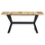 Produktbild 2 för Matbord 160x80x75 cm massivt grovt mangoträ