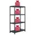 Produktbild 7 för Förvaringshylla svart 200 kg 80x40x138 cm plast 