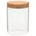 Förvaringsburkar i glas med korklock 6 st 650 ml