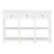 Produktbild 2 för Konsolbord vit 120x30x76 cm MDF