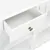 Produktbild 6 för Konsolbord vit 120x30x76 cm MDF