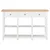 Produktbild 2 för Konsolbord vit 120x30x76 cm MDF